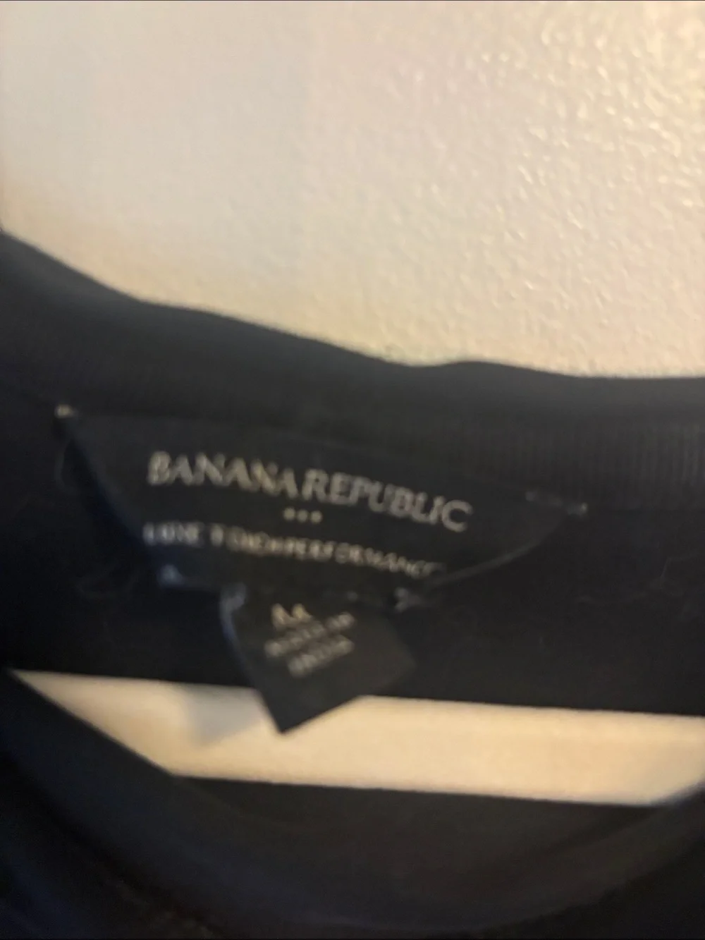 Banana Republic Luxe Performance Crew Neck T Shirt 100% Cotton